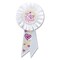 Beistle Set of 6 White Future Mariee (Bride To Be) Rosette Ribbon 6.5”